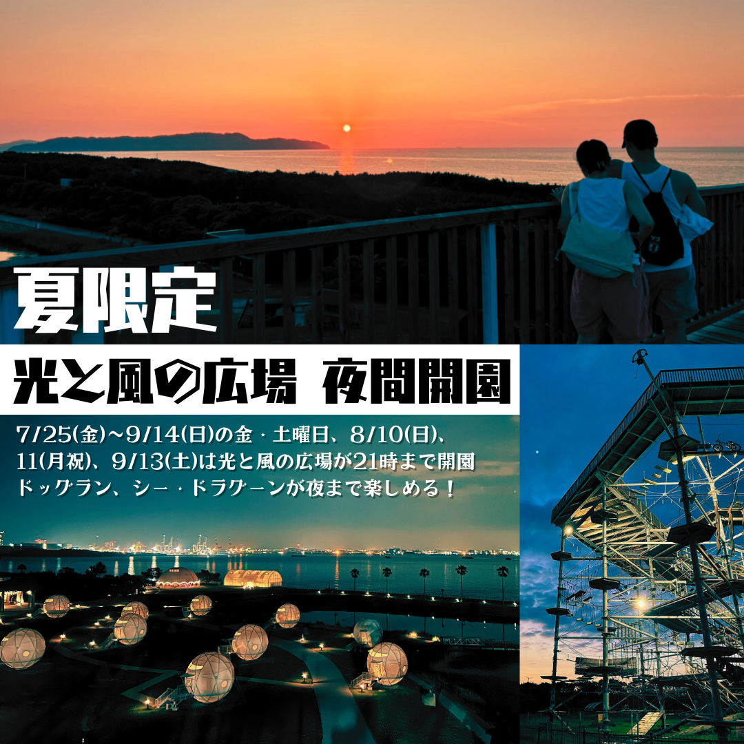 光と風の広場夜間開園